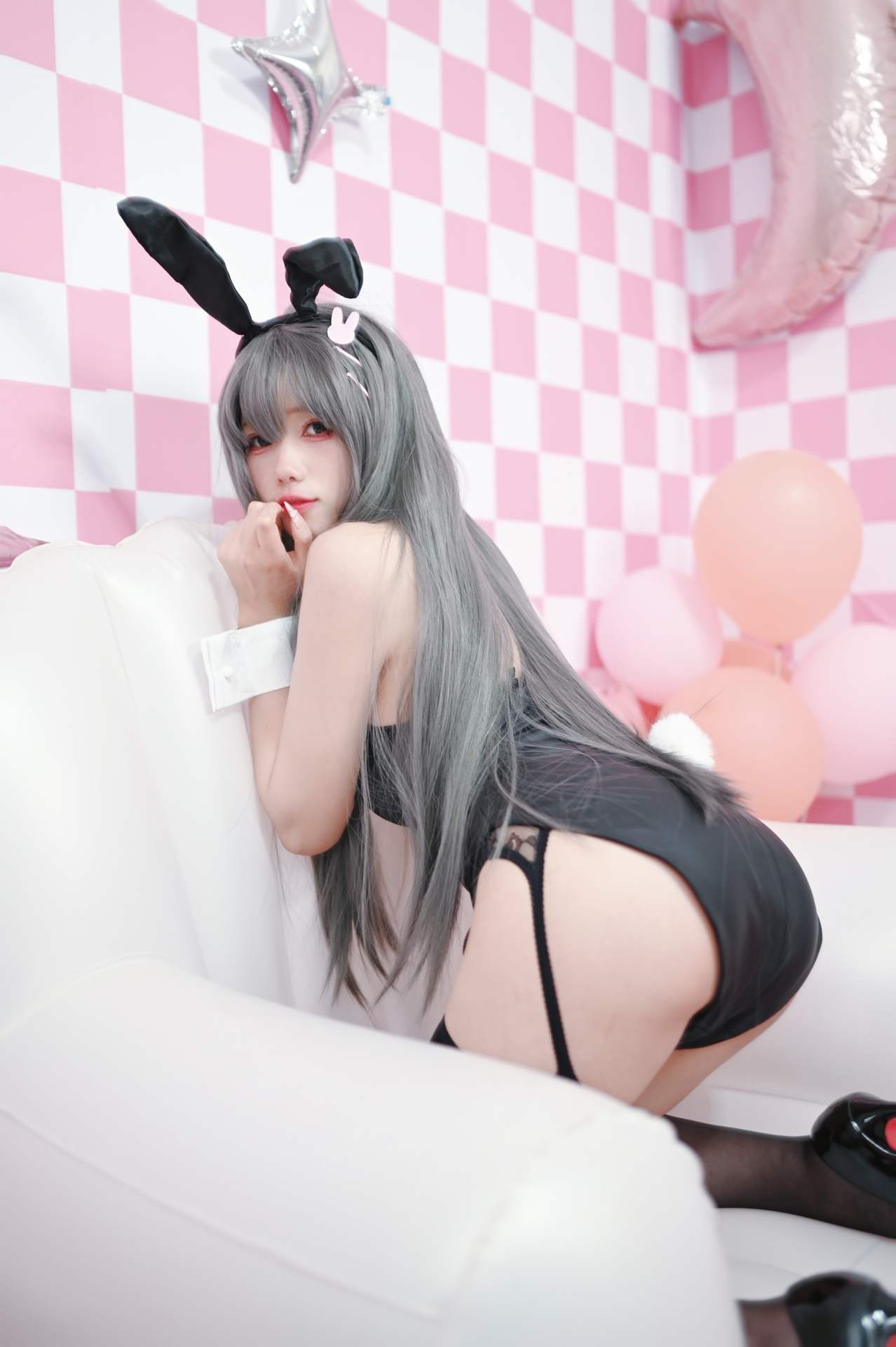 No.002咬一口兔娘樱岛麻衣兔女郎精彩写真【6P】-可宝主