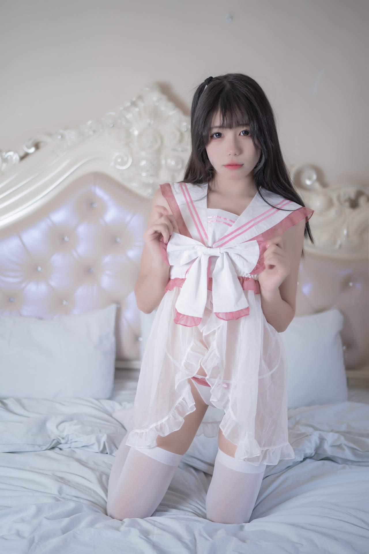 NO.019咬一口兔娘粉嫩睡衣【27P】-可宝主