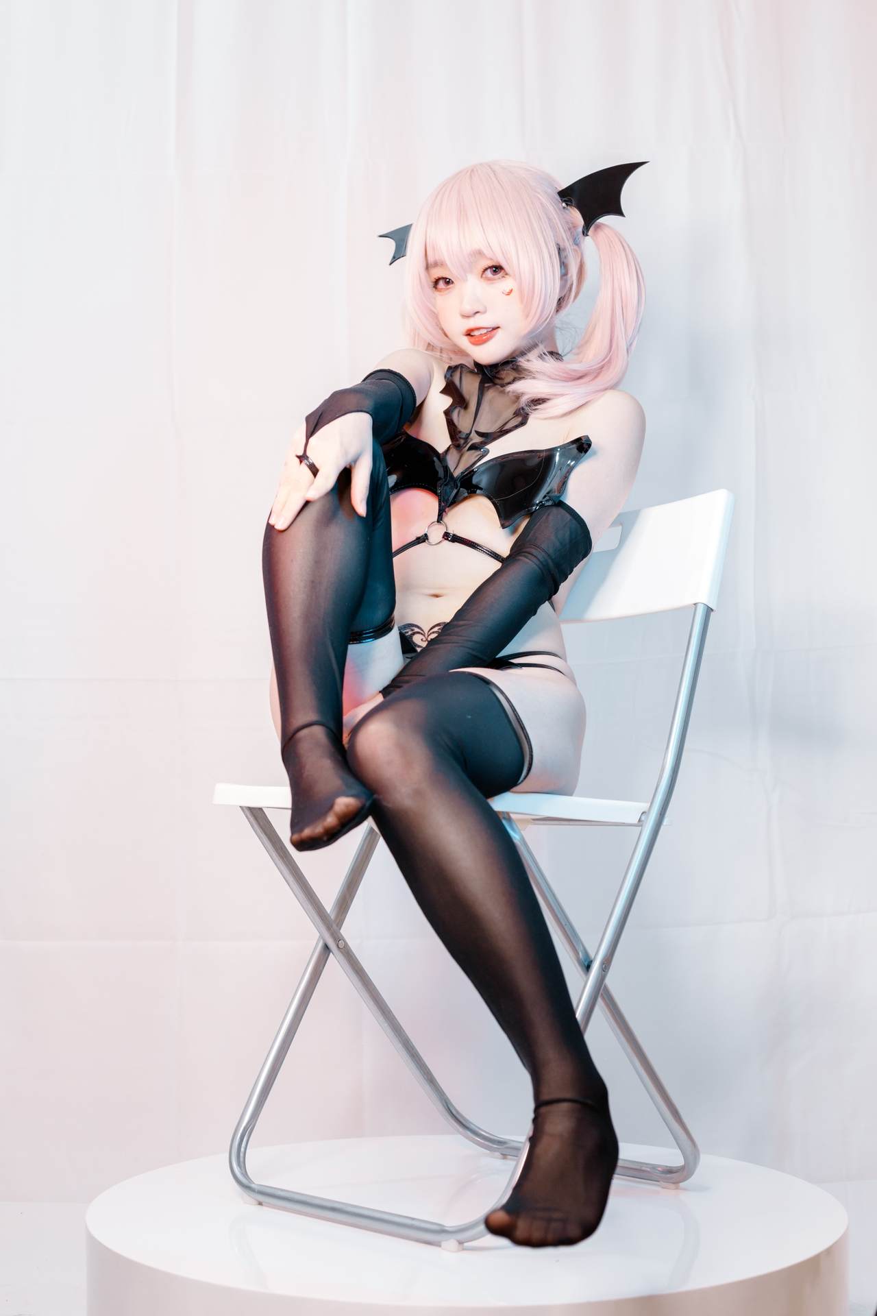 NO.013神沢永莉粉色格子裙图片展【41P】-可宝主