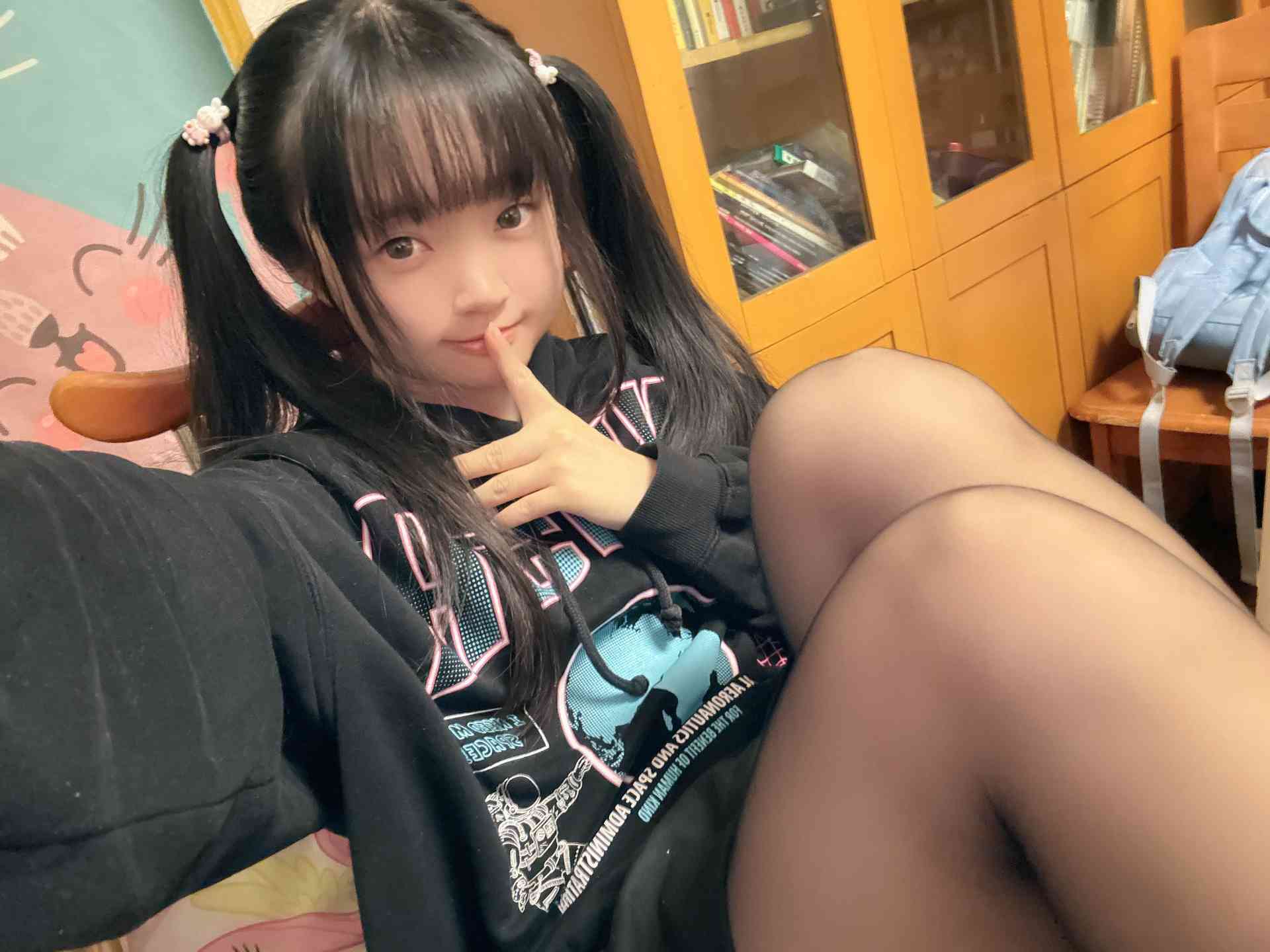 神沢永莉ckt 浴室蓝白泳衣辫子