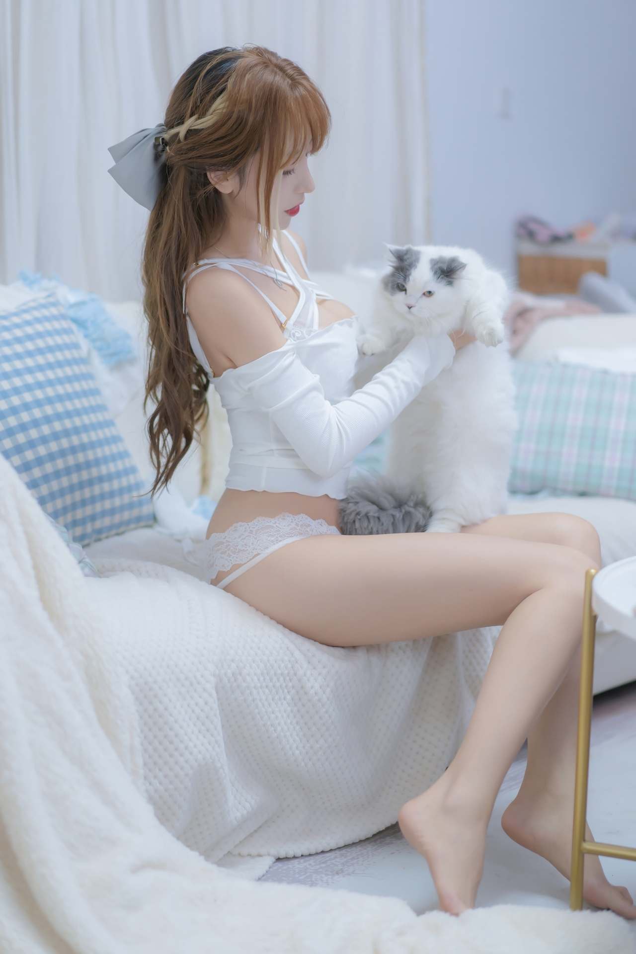 NO.114过期米线线喵我和猫【90P】-可宝主