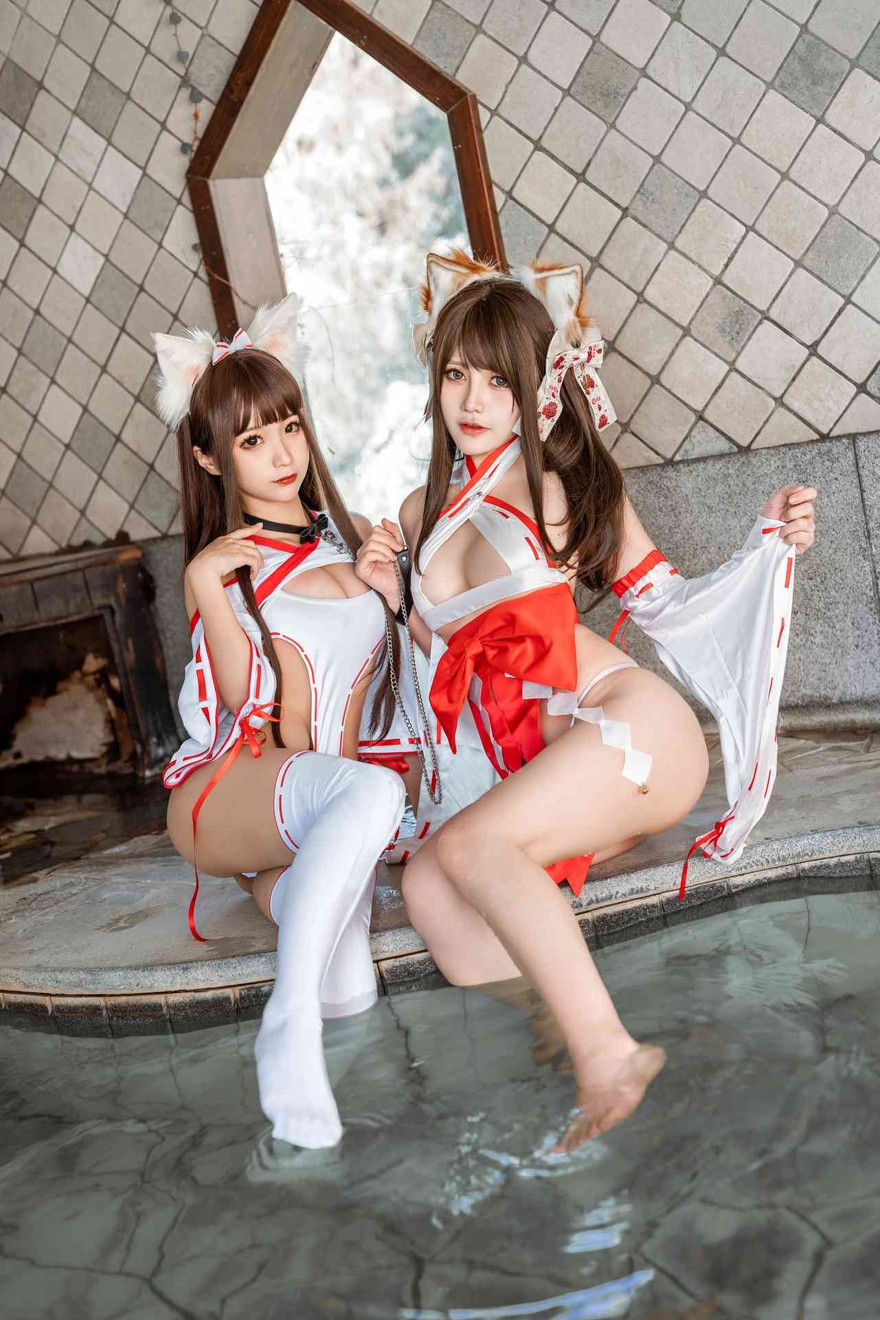 NO.103蠢沫沫&一笑芳香沁双人狐【50P】-可宝主