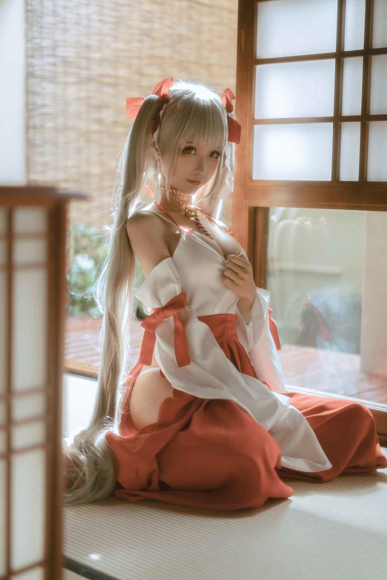 NO.128蠢沫沫可畏-巫女作品图集【55P】-可宝主