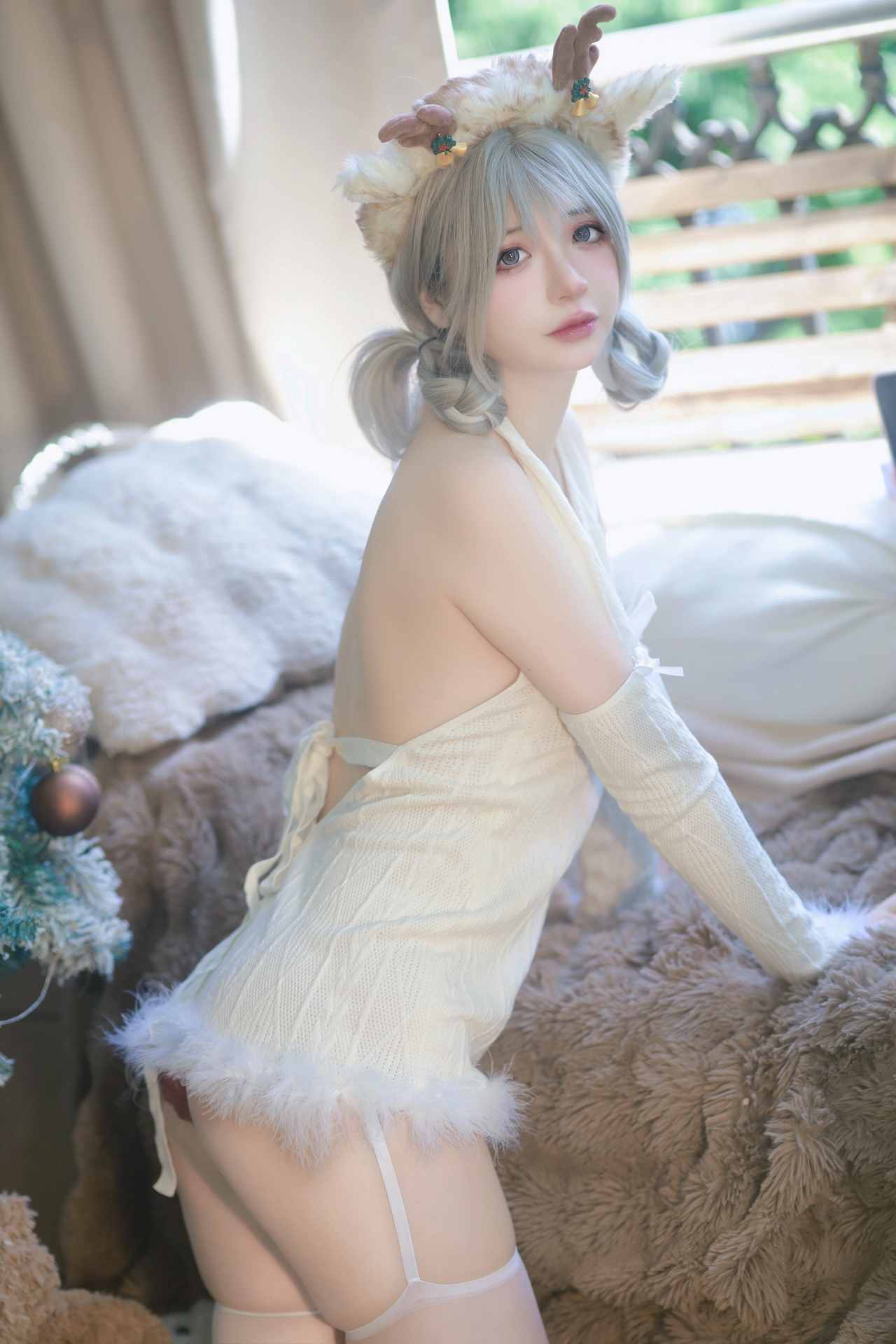 NO.120疯猫ss圣诞特典&白色毛衣【98P】