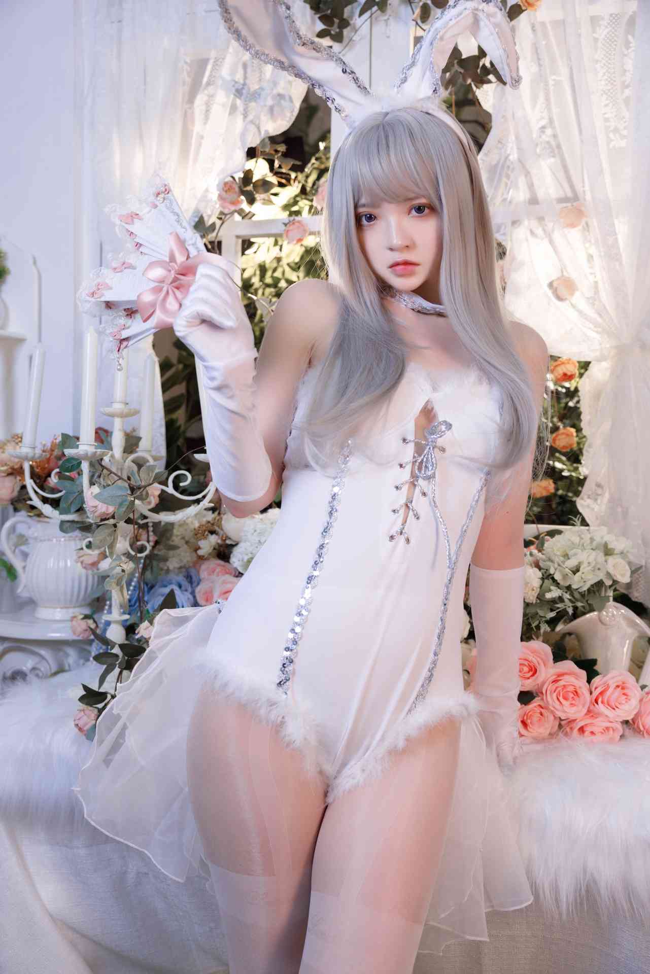NO.153疯猫ss纯白绒绒兔精彩作品【40P】