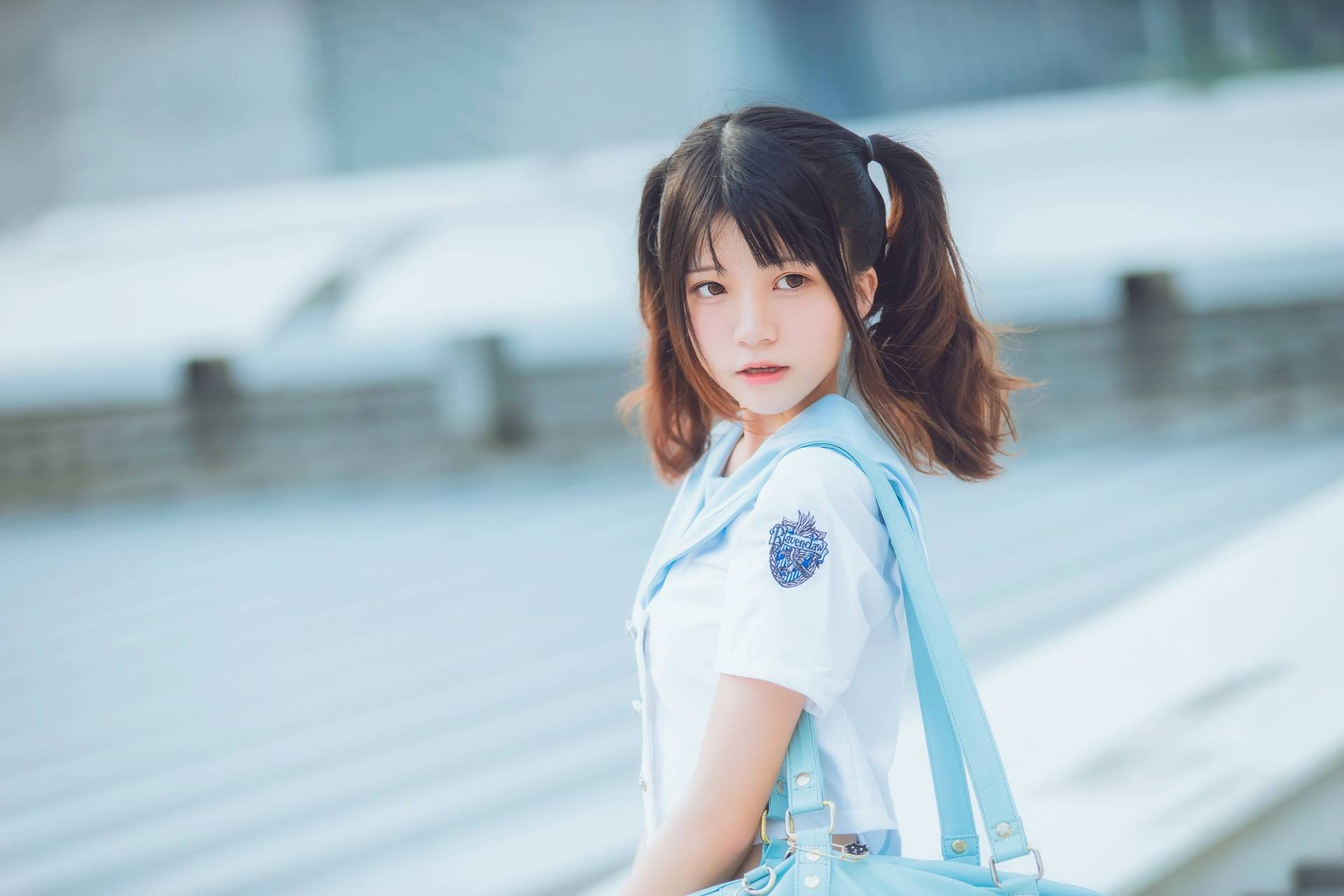 NO.001桜桃喵JK女子高中生精美写真【19P】-可宝主
