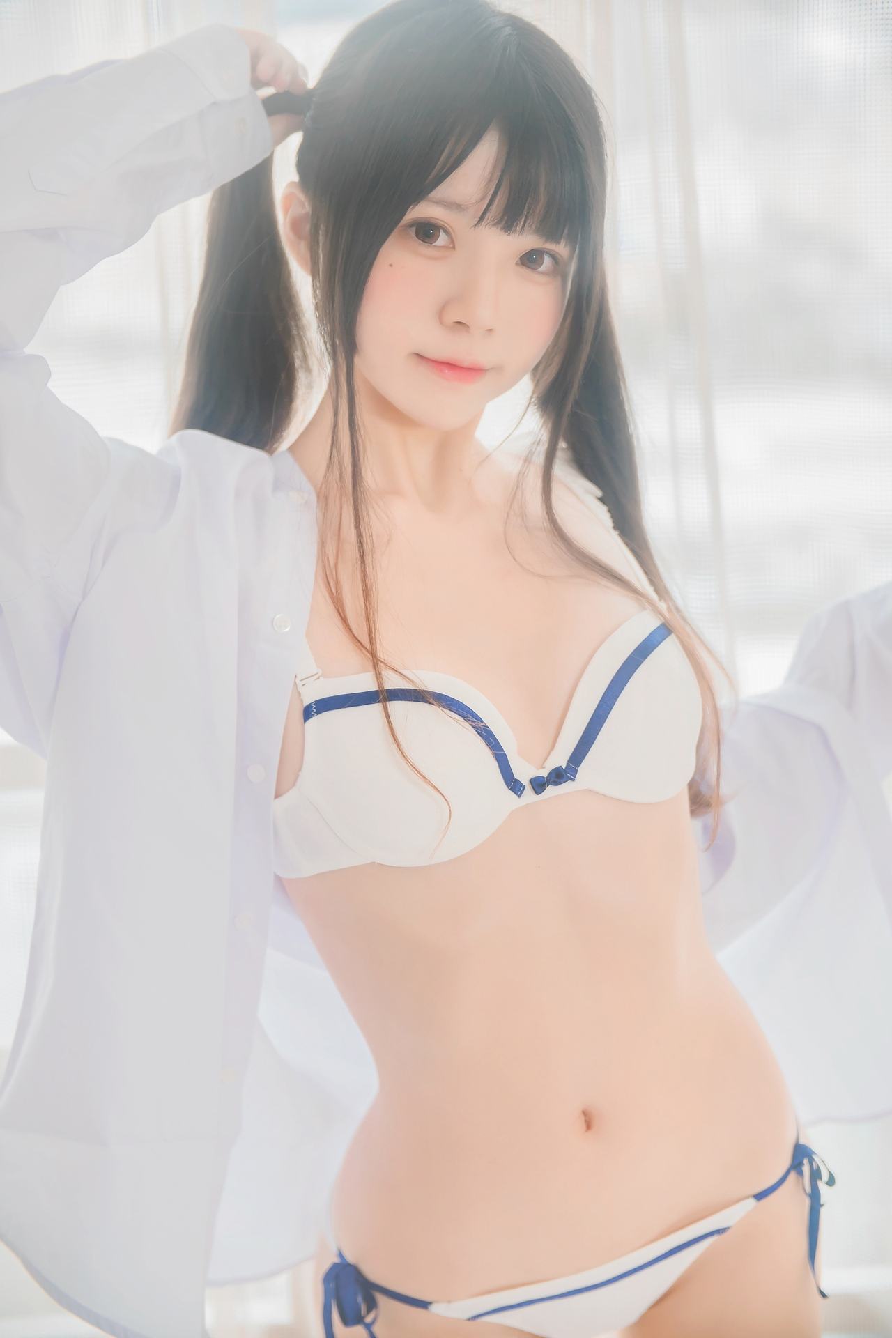 NO.002桜桃喵白衬衫双马尾精彩写真【47P】-可宝主
