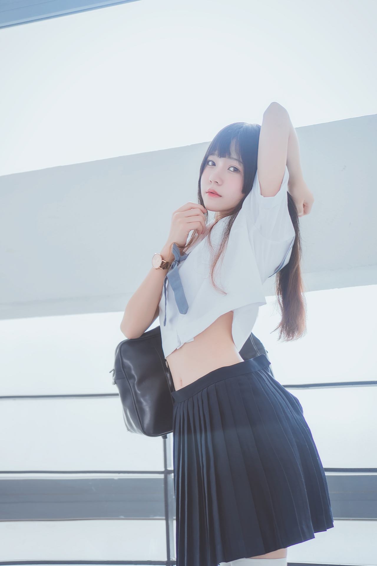 桜桃喵蓝白水手服