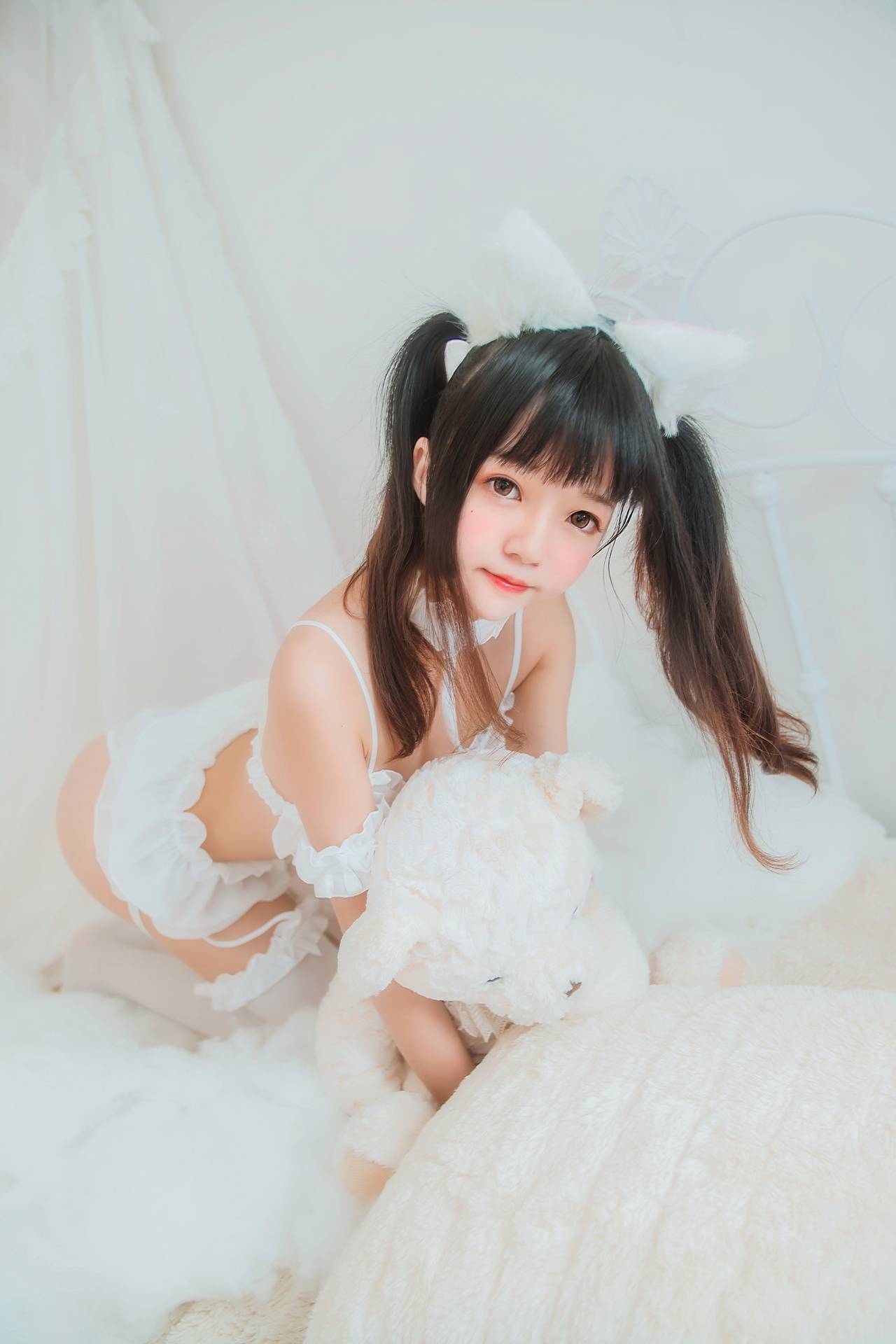 NO.028桜桃喵白猫艺术写真欣赏【32P】-可宝主