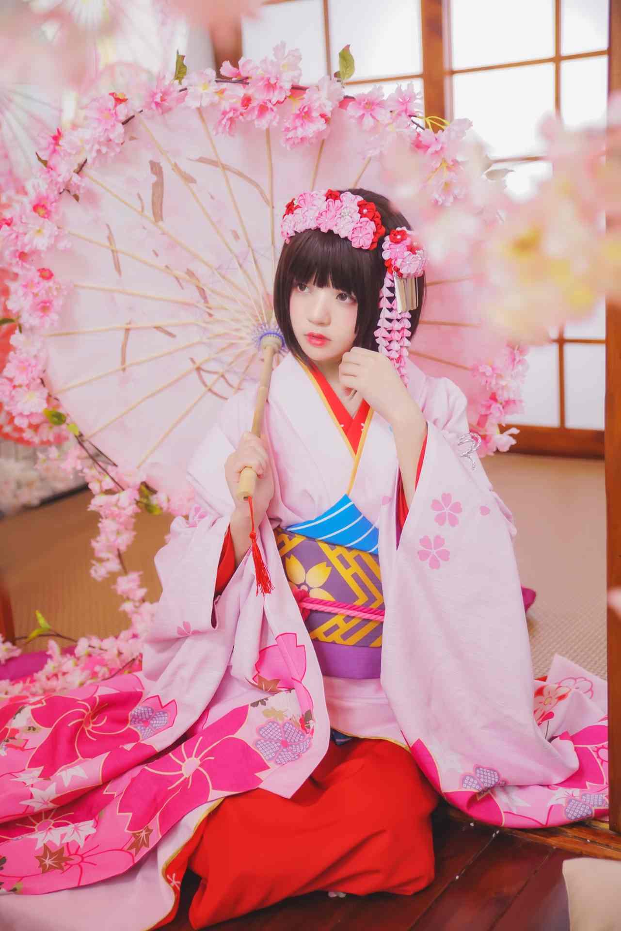 NO.030桜桃喵加藤惠和服写真图集【23P】-可宝主