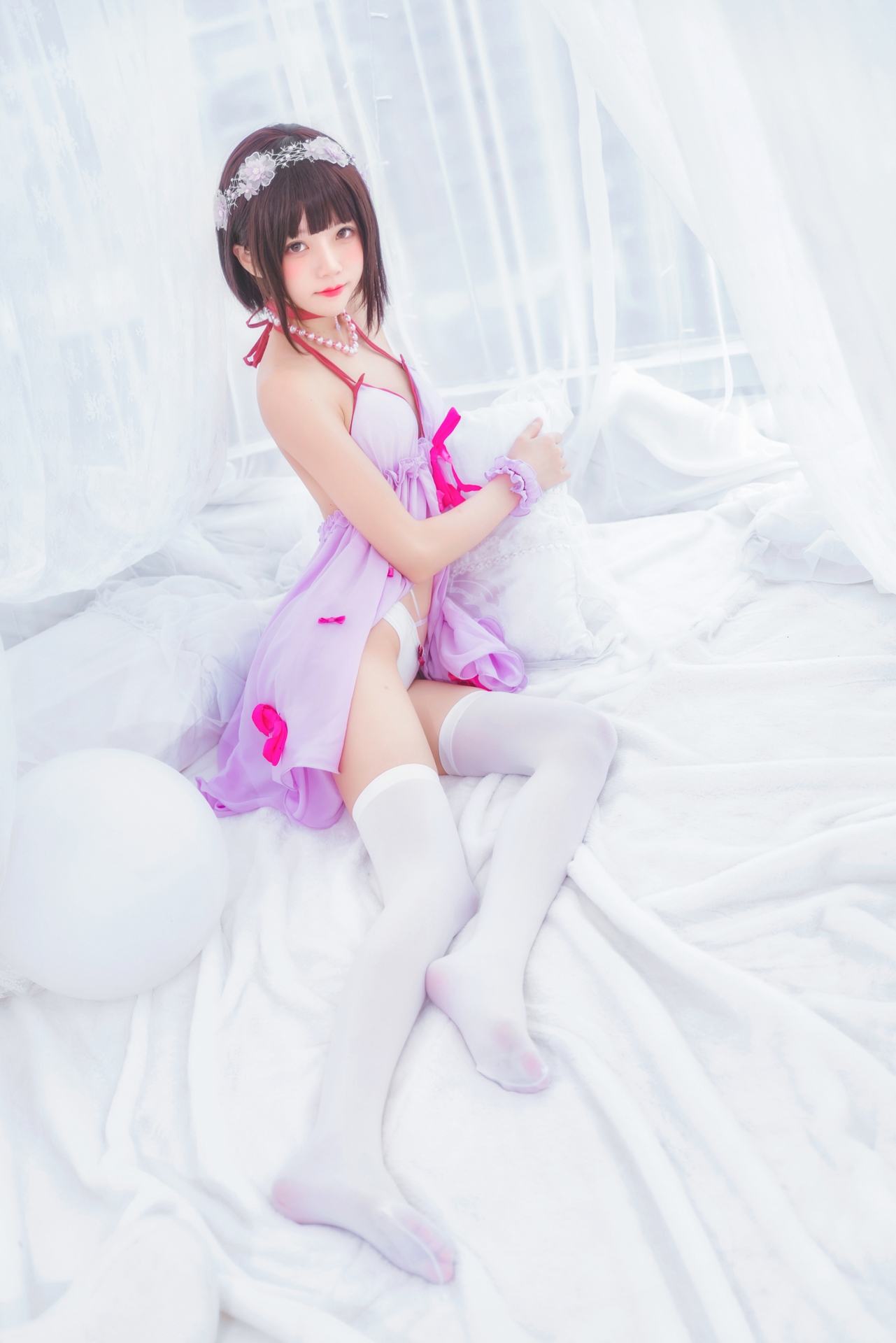 桜桃喵加藤惠 小睡裙