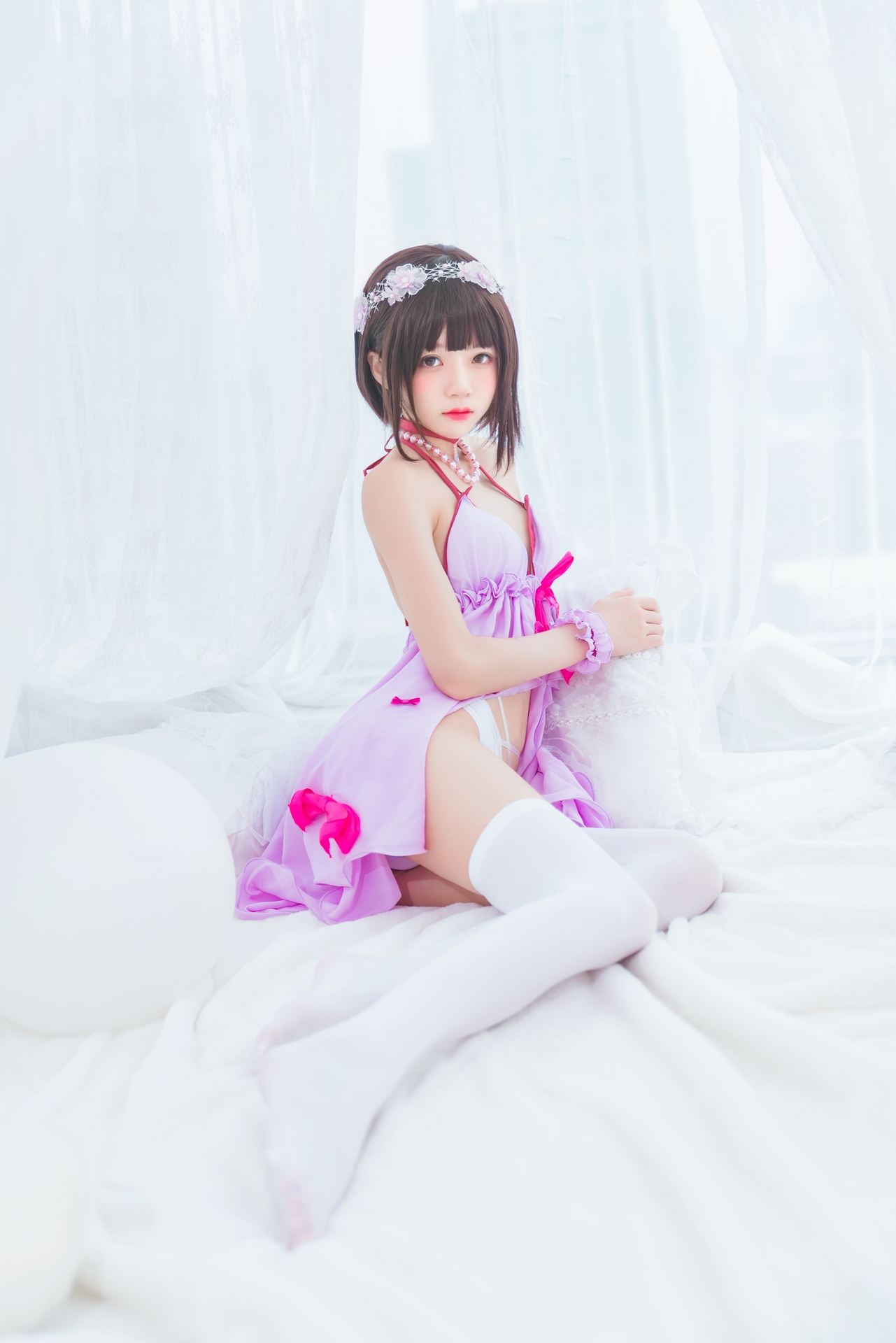 桜桃喵加藤惠 小睡裙