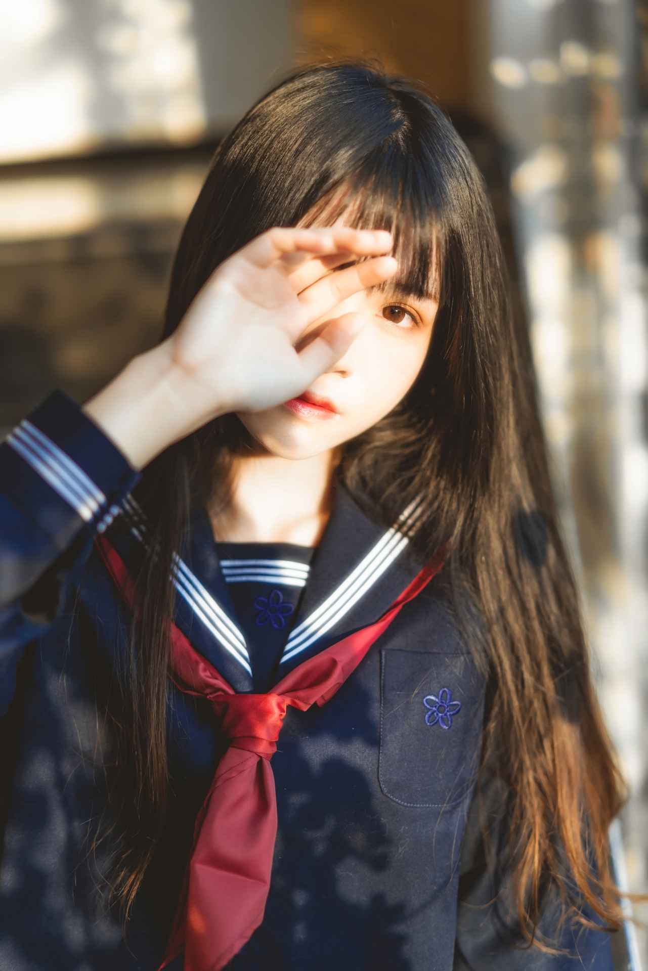 桜桃喵小小少女 黑色水手服