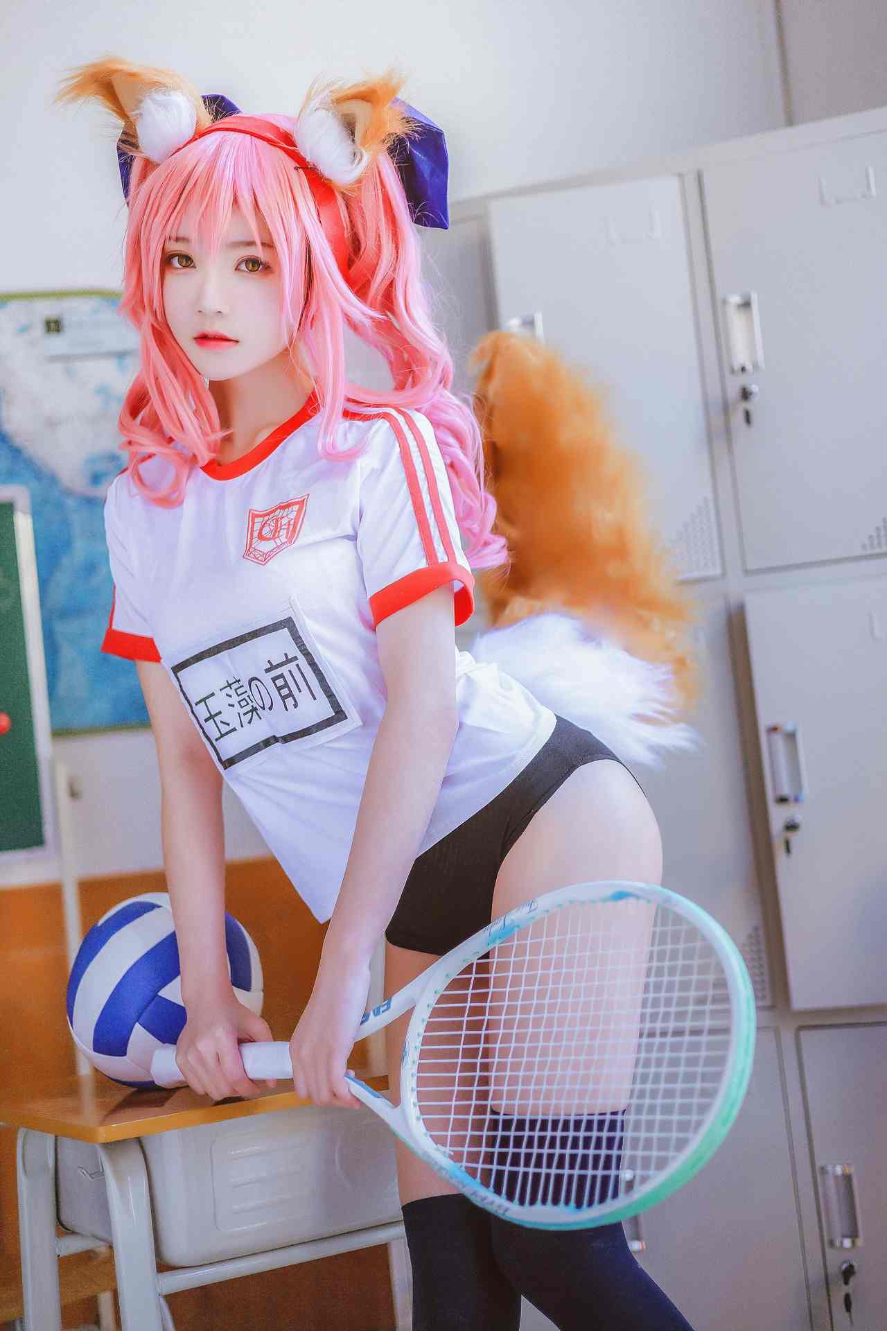 桜桃喵玉藻前体操服