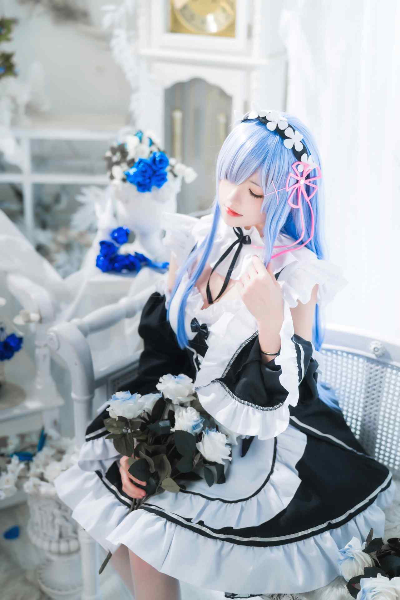 桜桃喵长发蕾姆01
