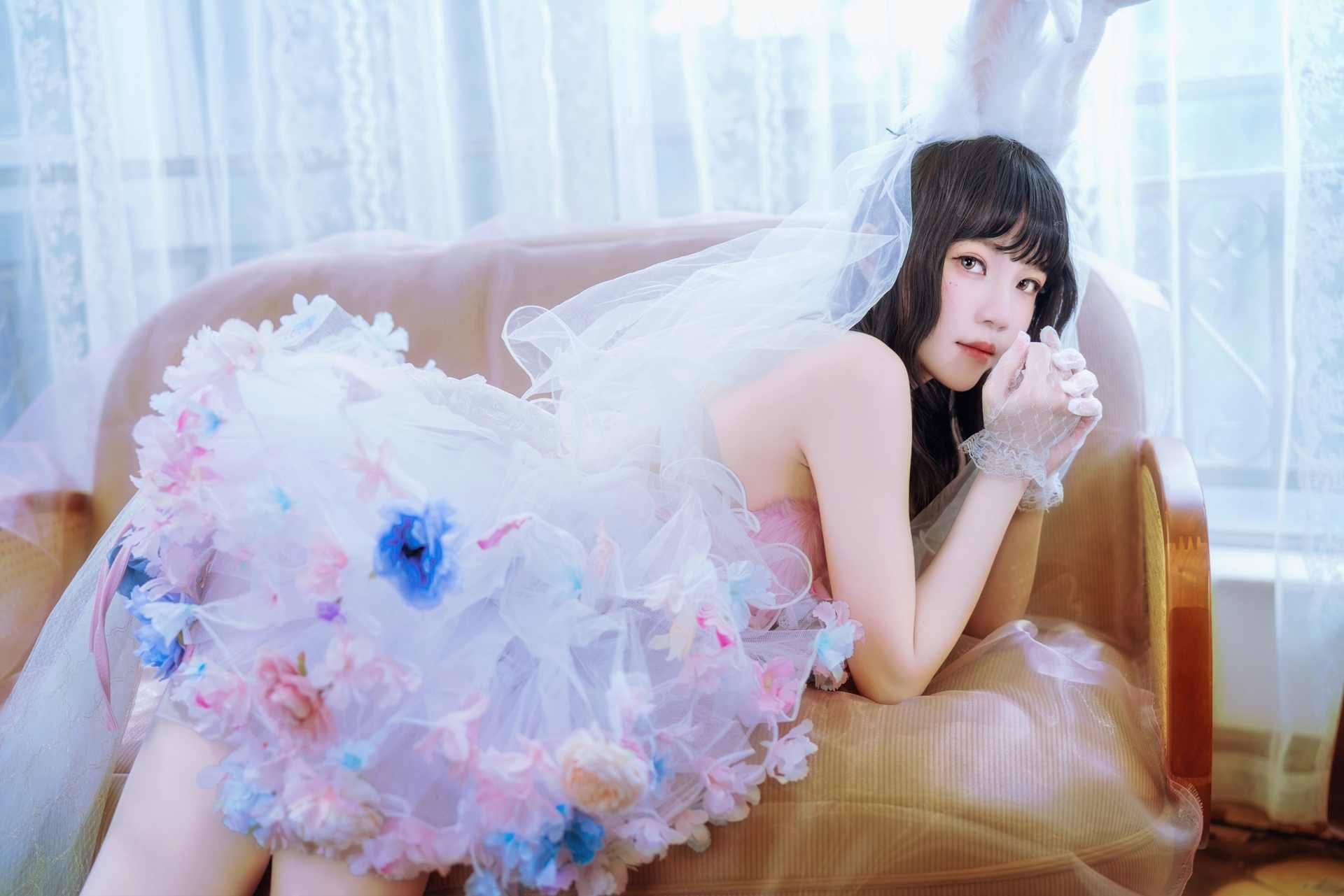 桜桃喵花嫁兔