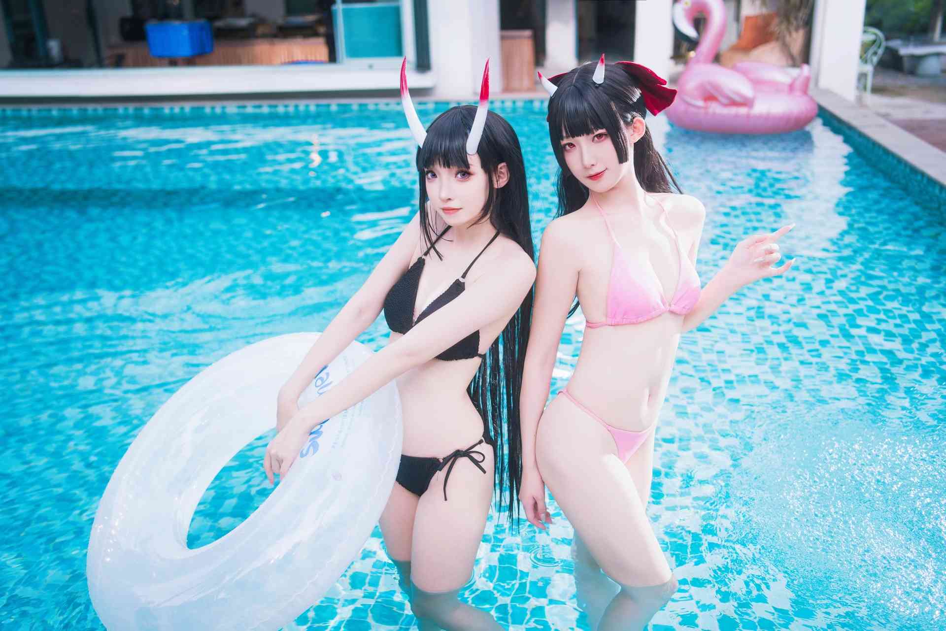 封疆疆&祖木子 能代x酒匂泳装