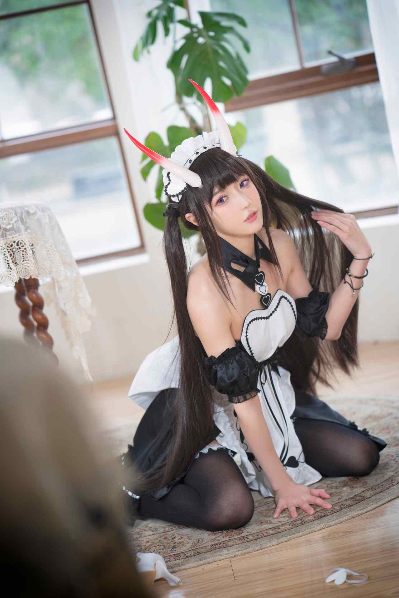 阿包也是兔娘01月舰长图包 能代女仆
