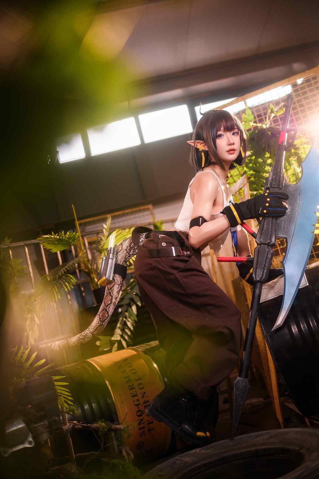 阿包也是兔娘06月舰长 明日方舟 森蚺