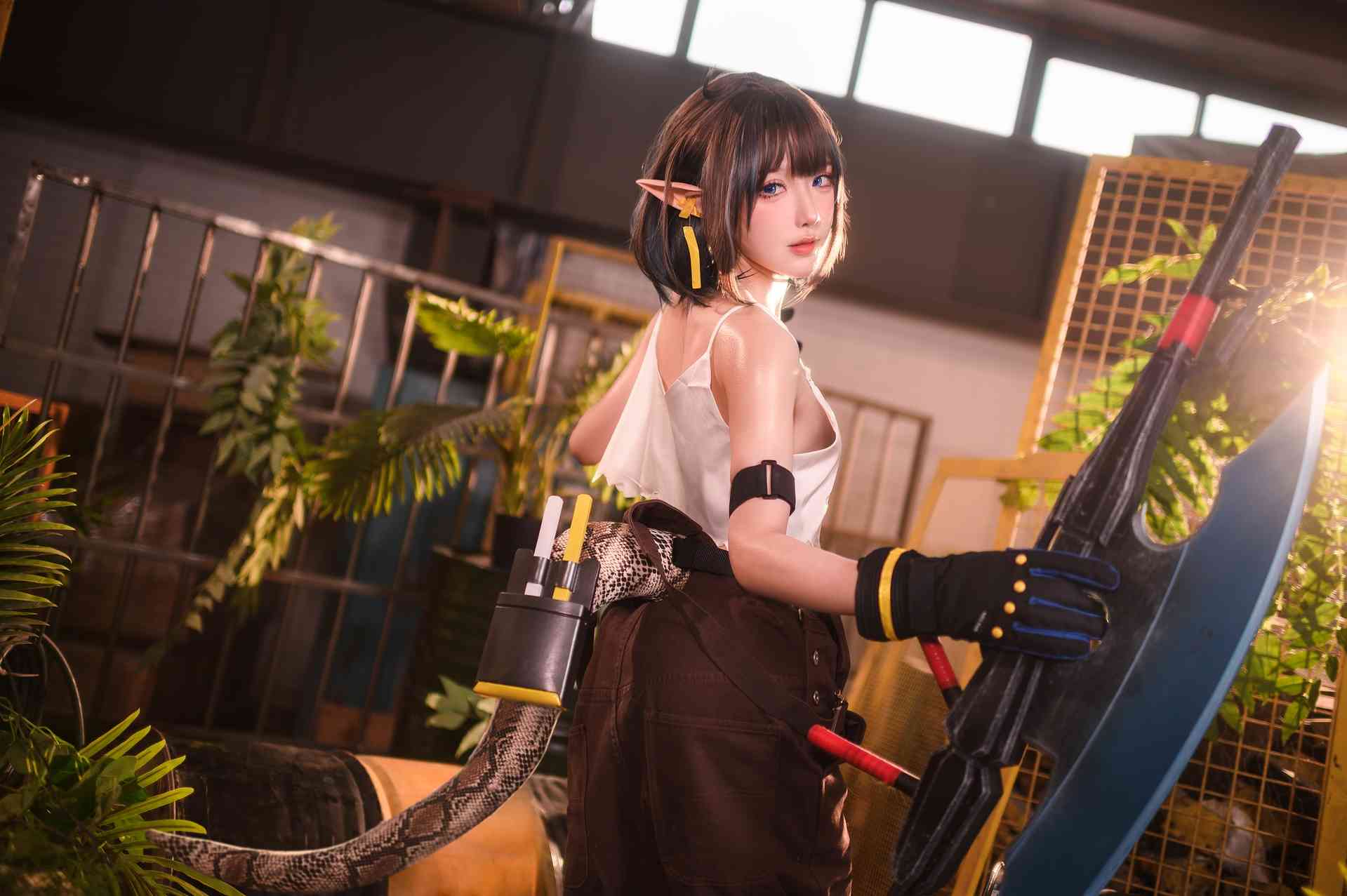 阿包也是兔娘06月舰长 明日方舟 森蚺