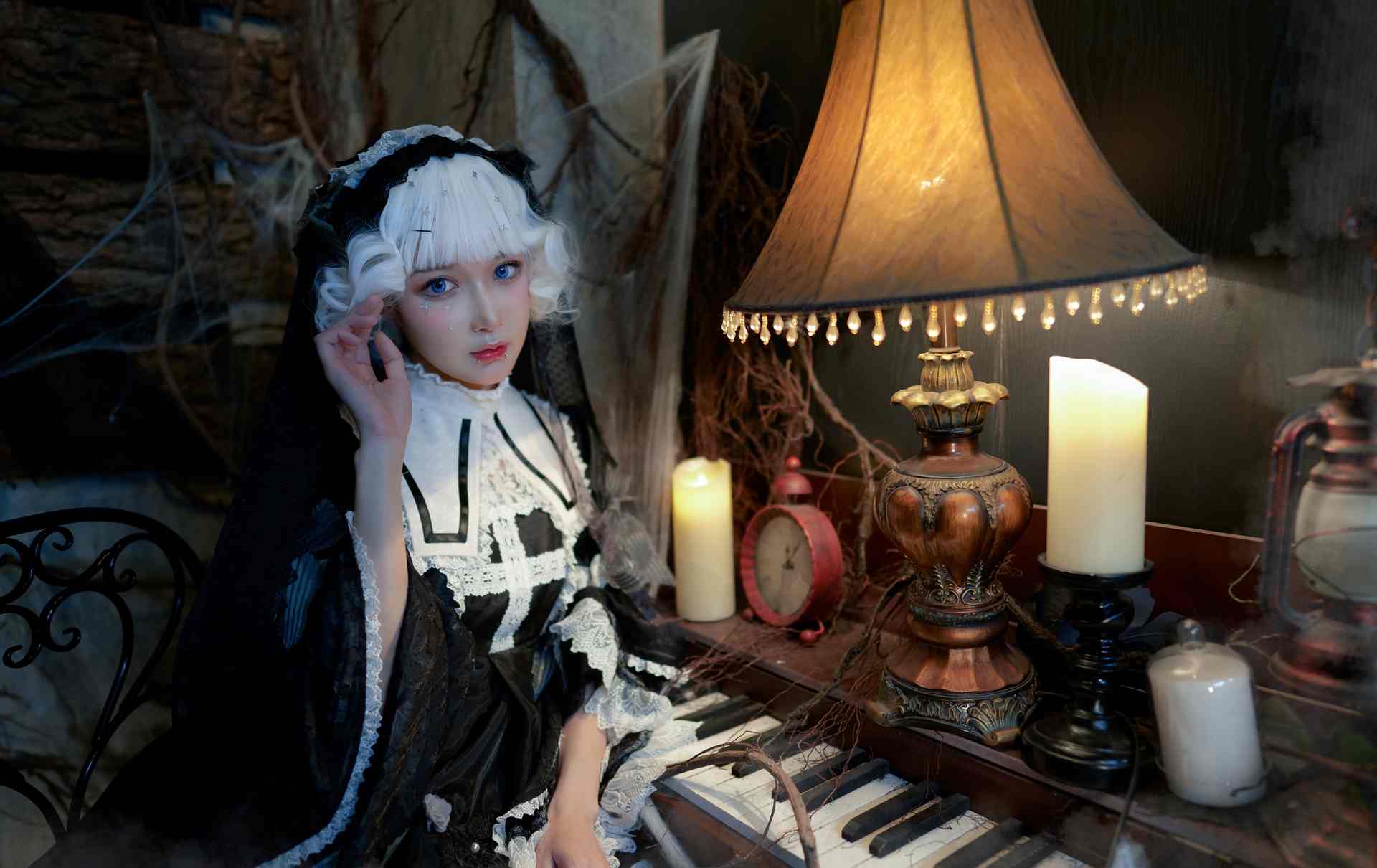 NO.090阿包也是兔娘小裙子夜之钢琴曲精彩写真【9P】-可宝主