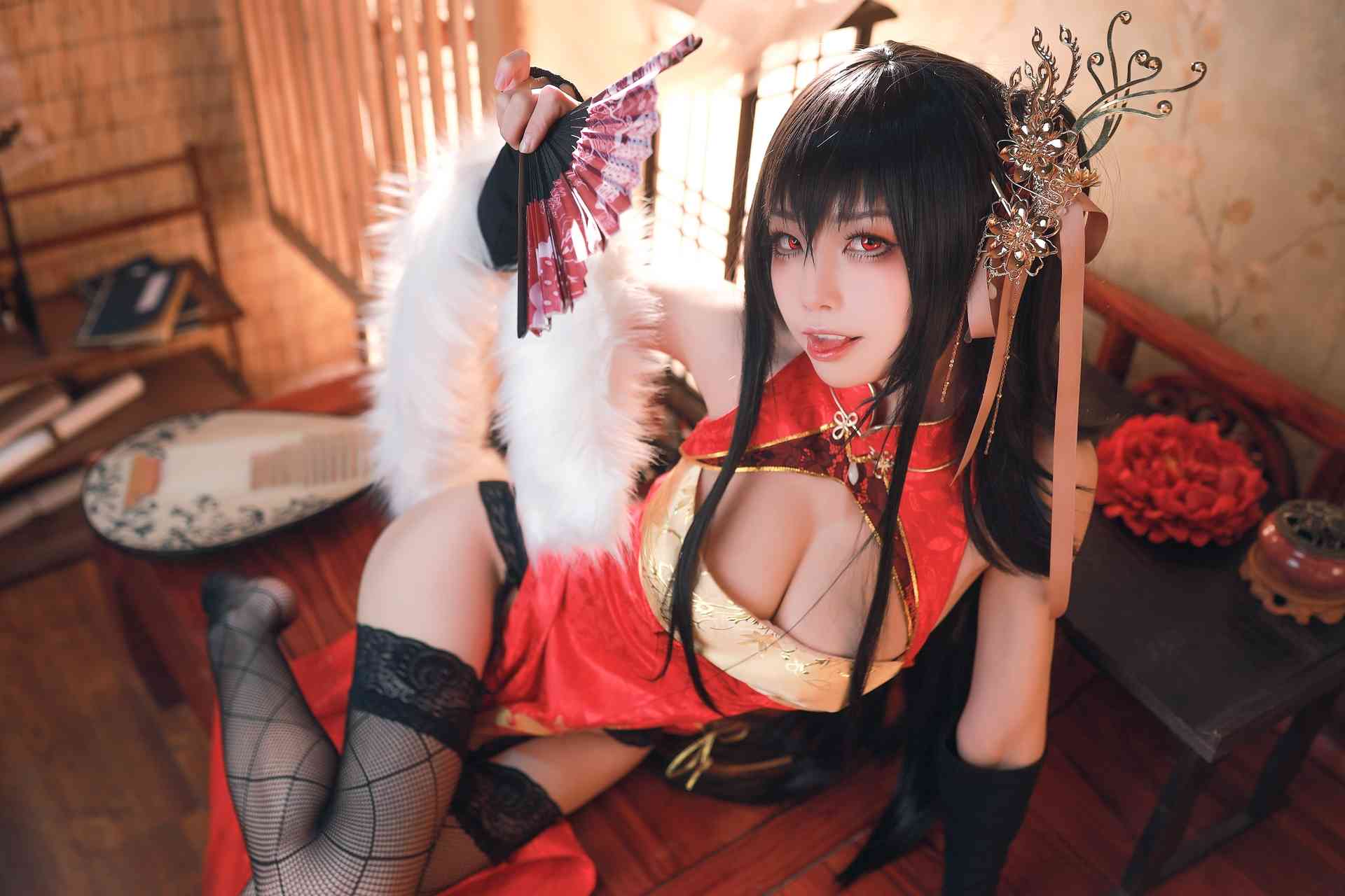 NO.012水淼aqua大凤旗袍惊艳写真【40P】-可宝主