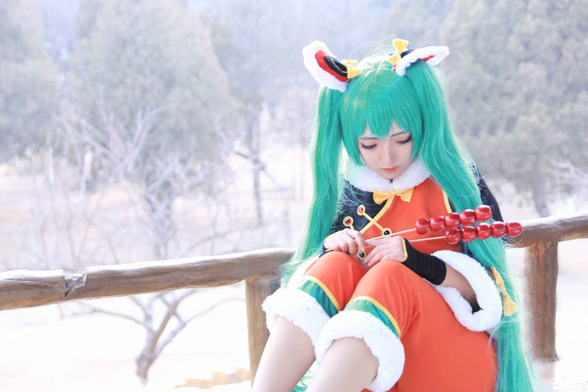 NO.076斯文文文文双马尾初音未来精彩写真【8P】