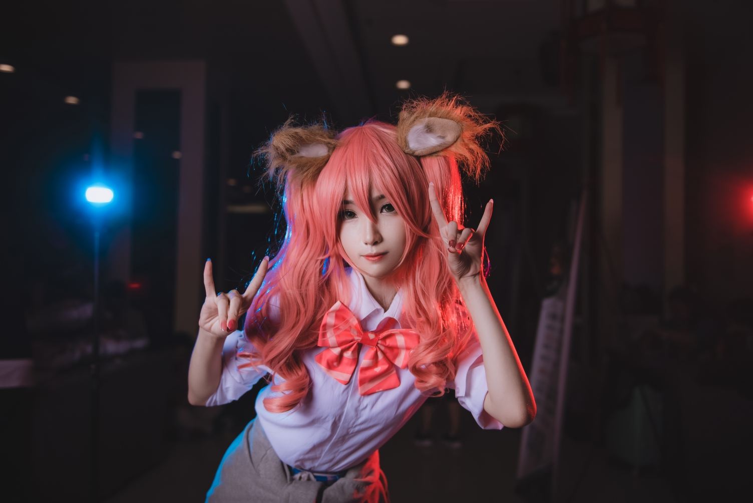 妖君白研FATE GRAND ORDER COS FGO漫展场照斯卡哈