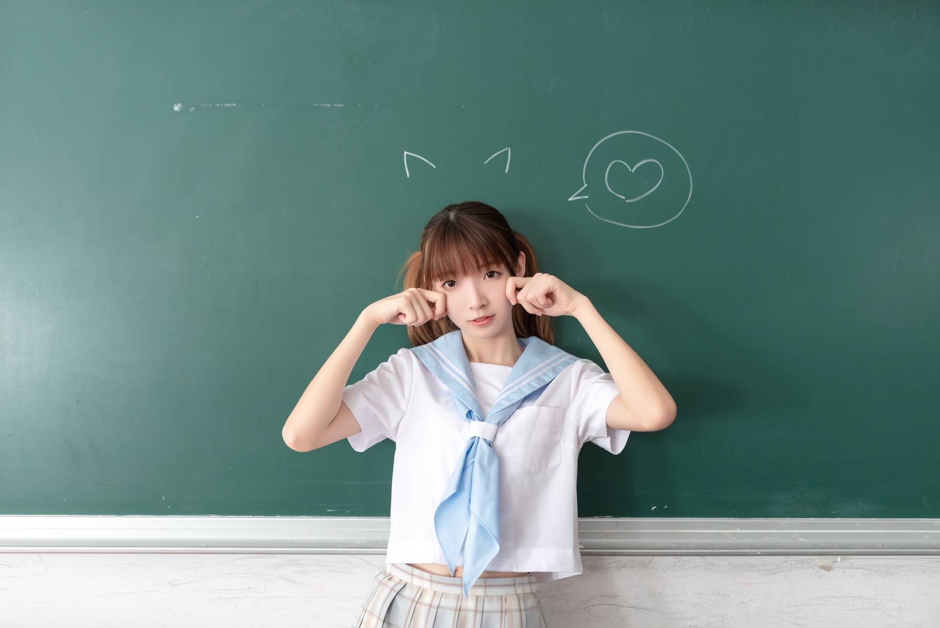 风之领域教室水手服白丝