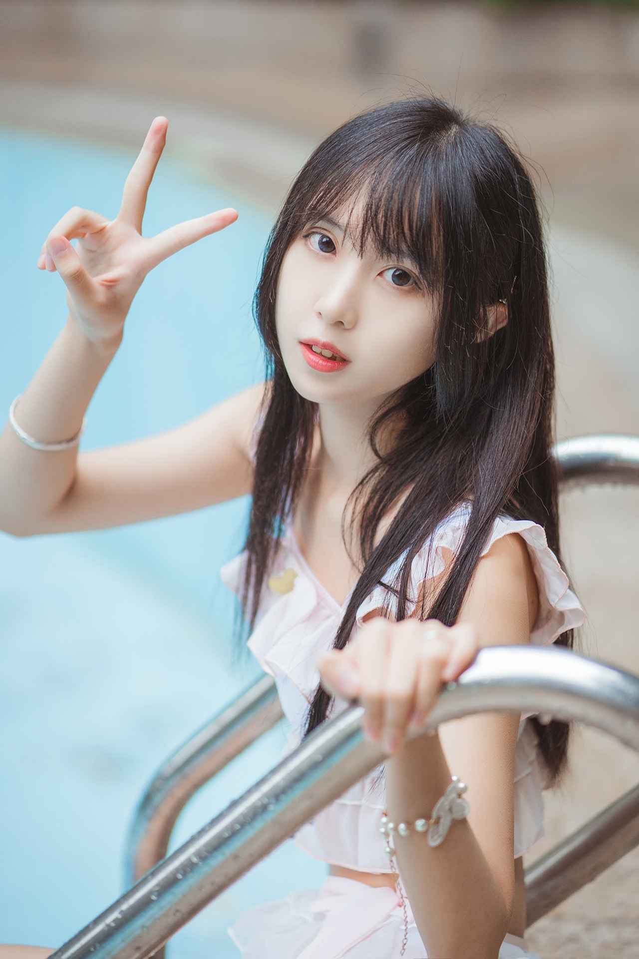 NO.088风之领域泳池里的少女精彩写真【40P】-可宝主