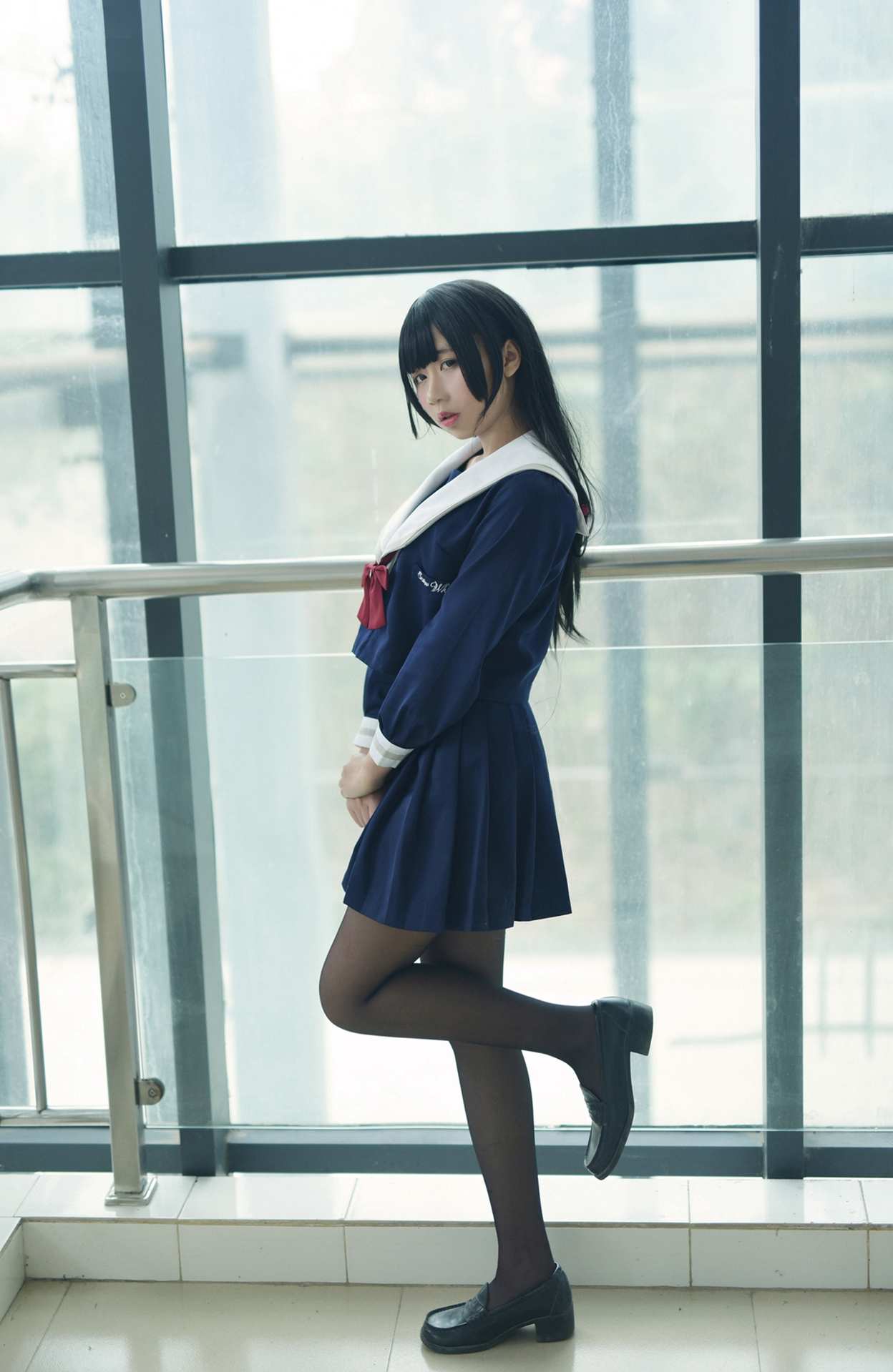NO.116风之领域校服黑丝作品集【49P】