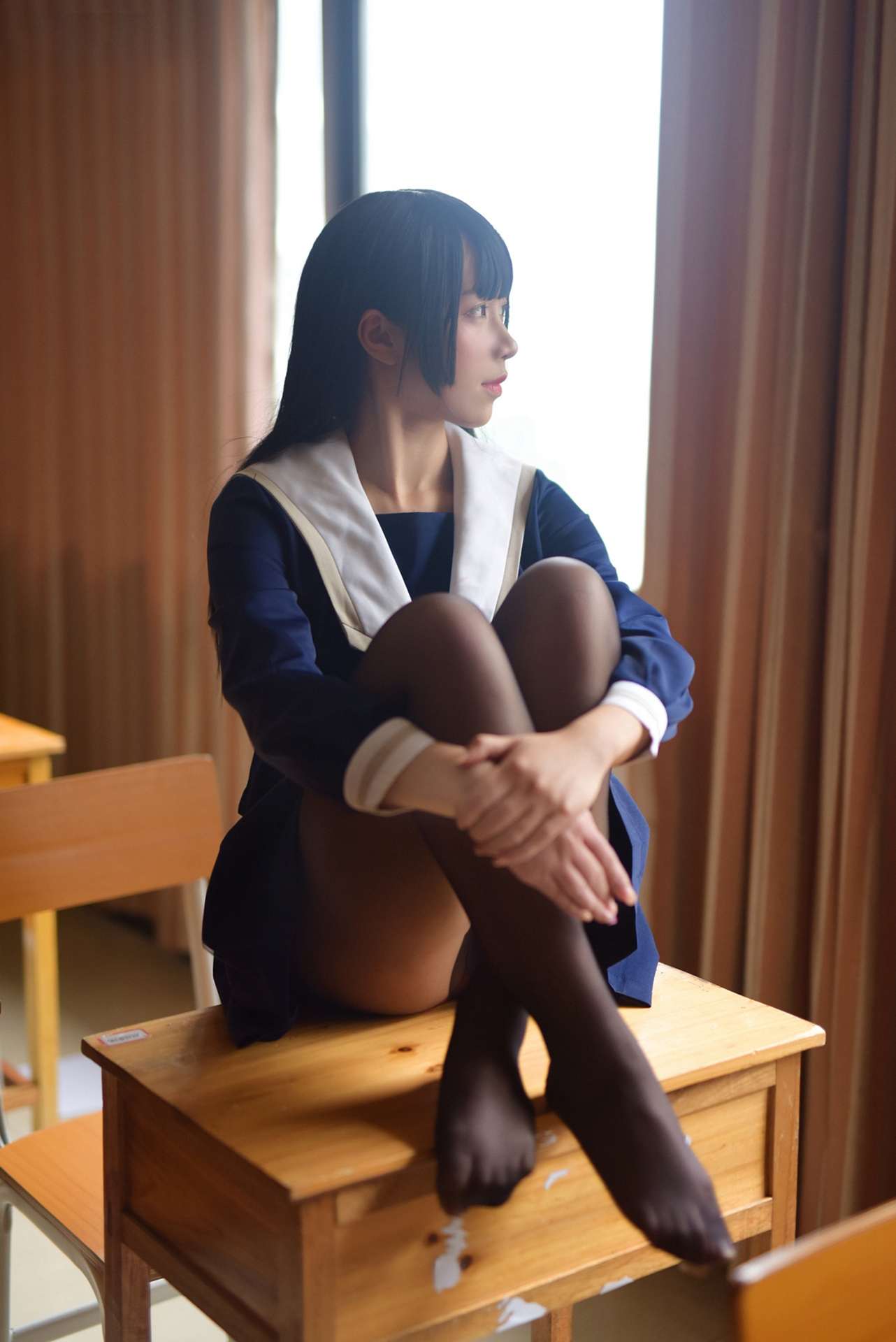 风之领域校服黑丝
