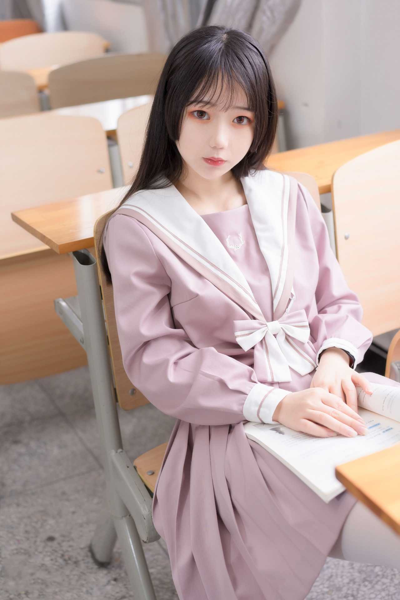 NO.211风之领域粉色JK小姐姐精彩写真【49P】-可宝主