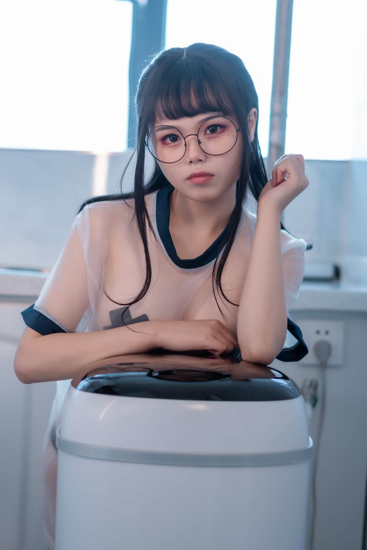 NO.009七月喵子喝酸奶的眼镜娘【35P】-可宝主