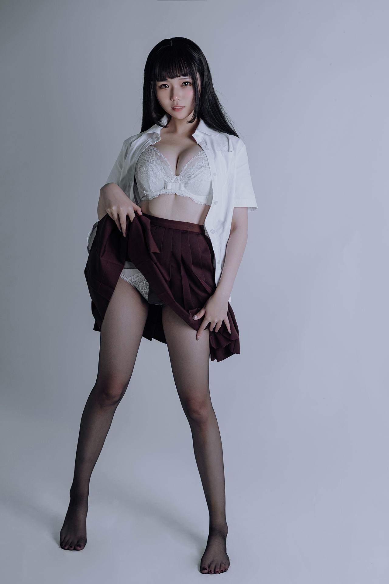 NO.011七月喵子黑丝jk写真作品精彩呈现【31P】-可宝主