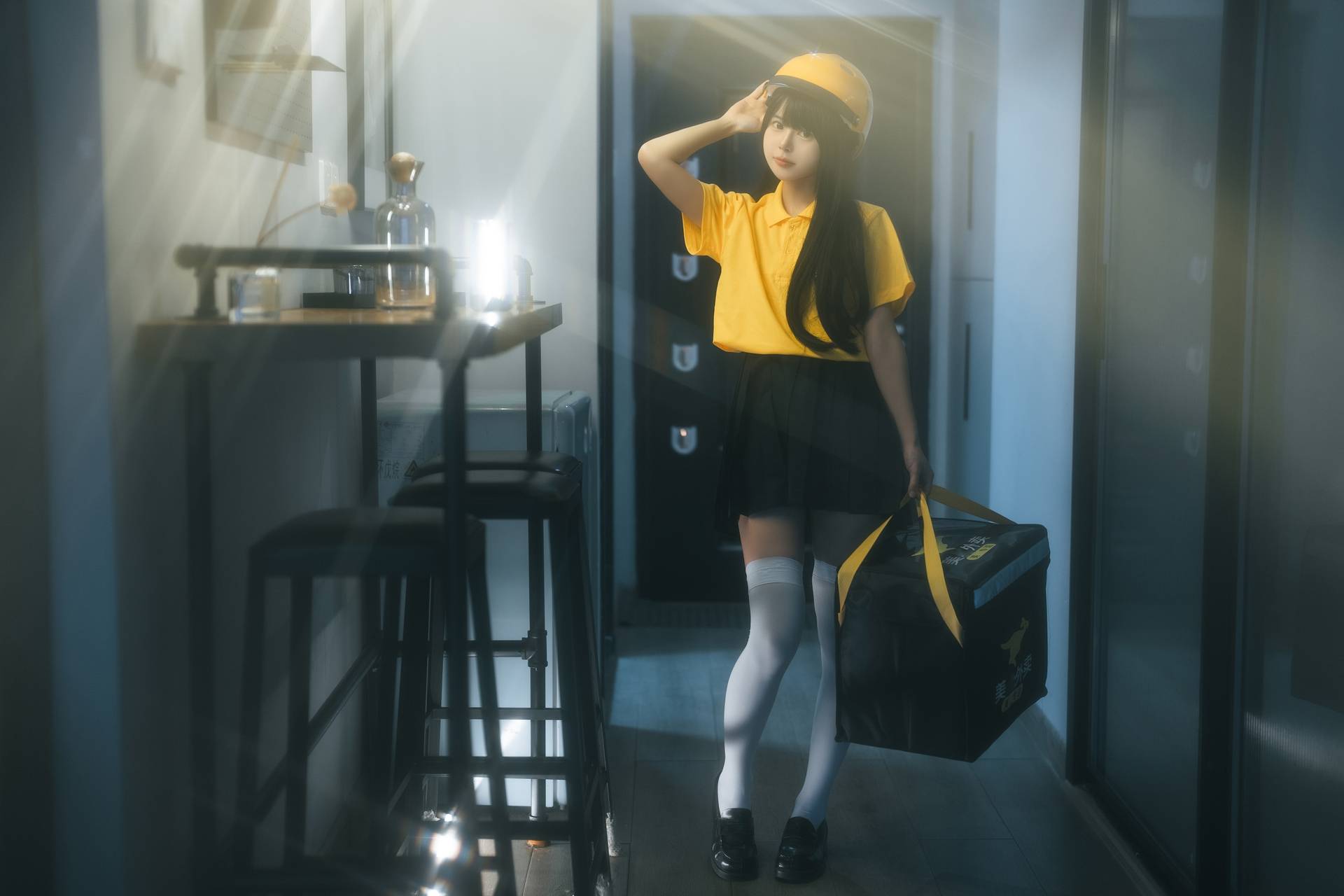 NO.011rua阮阮白丝外卖员图片欣赏【40P】-可宝主