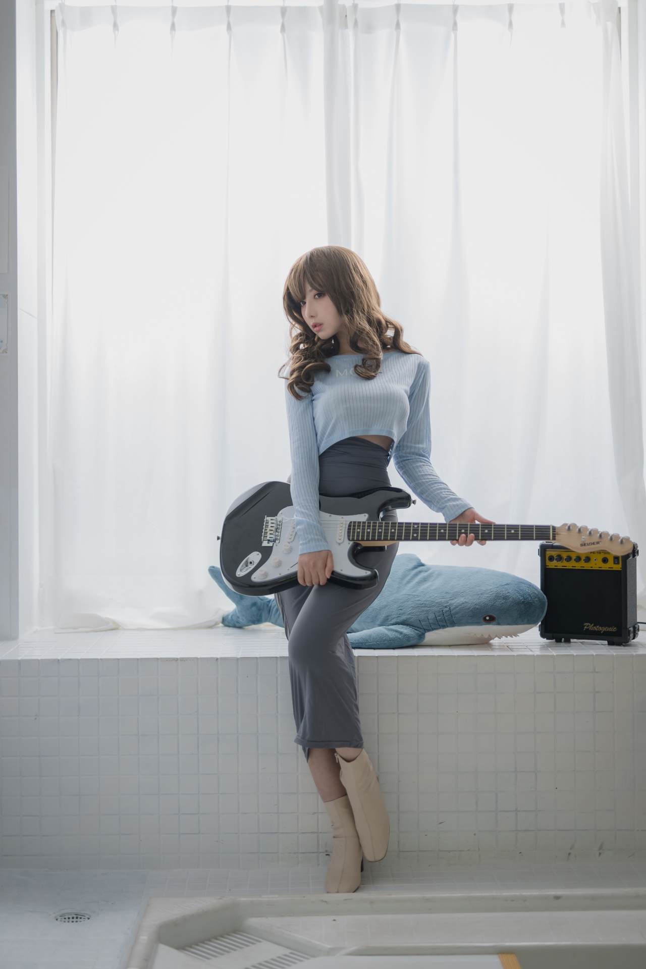 NO.076Shika小鹿鹿吉他妹妹美丽写真【20P】-可宝主