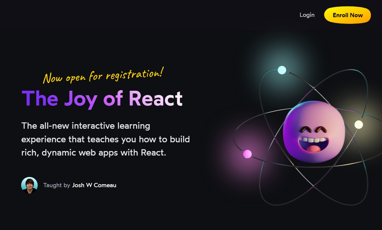 大师课程：The Joy of React | Josh W. Comeau-课帮主